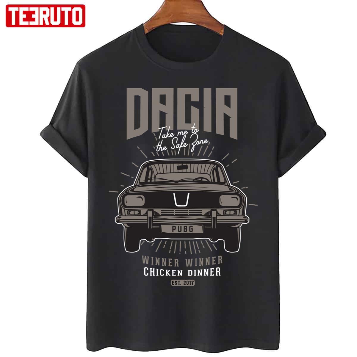 Dacia 1300 PUBG Winner Winner Chicken Dinner Est 2017 Unisex T-Shirt