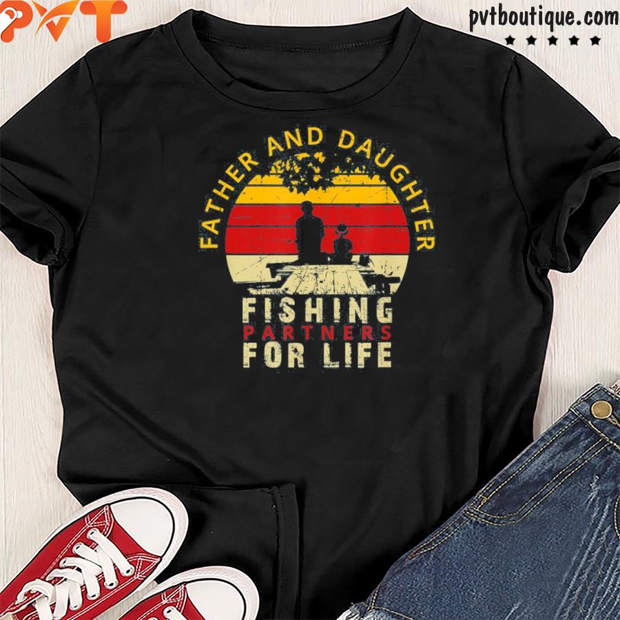 Dad and daughter fisherman daddy father’s day fishing shirt