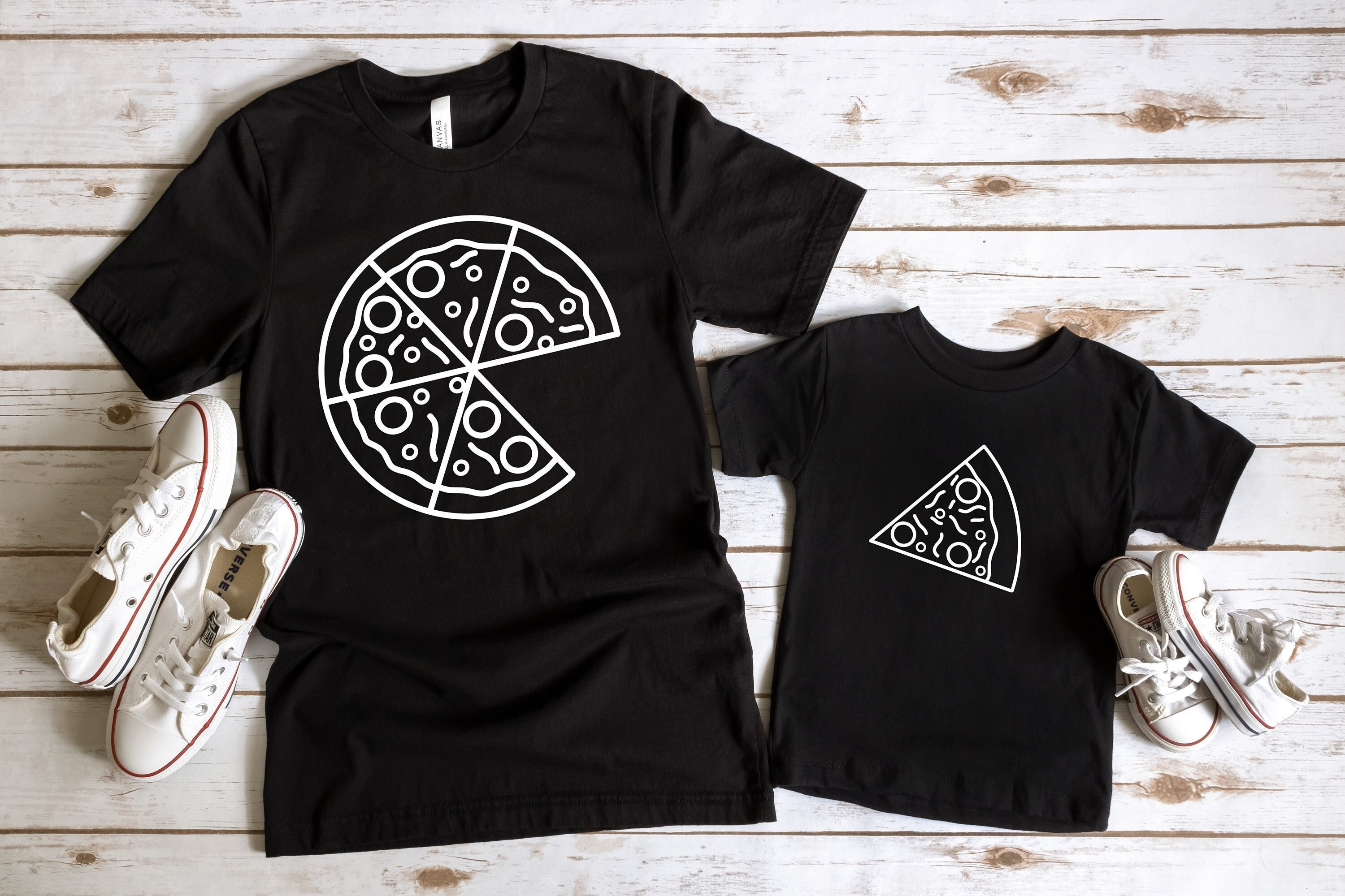 Dad And Kids Matching Pizza Shirt, Father's Day Matching Shirt ,Gift for Dad, Matching Family Shirt