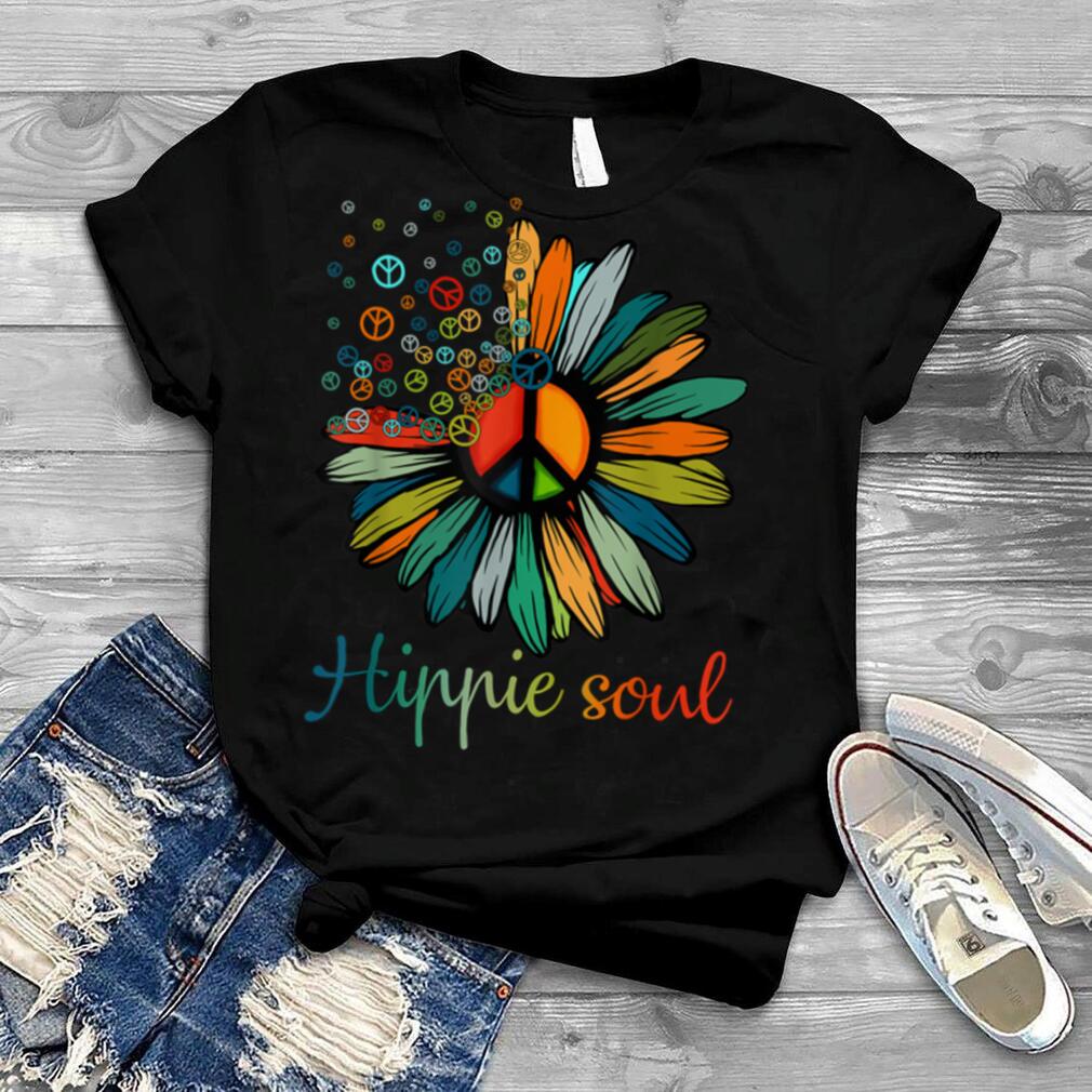 Daisy Peace Sign Hippie Soul Tshirt Flower Lovers Gifts T Shirt B07W95H68F