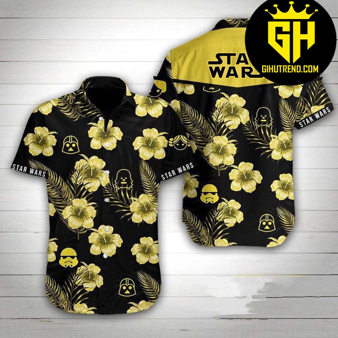 Darth Vader Chewbacca Stormtrooper Icon Star Wars Hawaiian Shirt