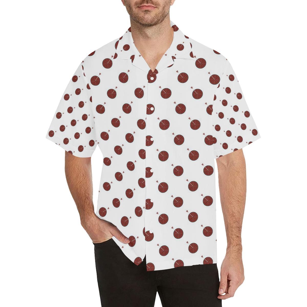 Darts Pattern Print Design 01 Men’s All Over Print Hawaiian Shirt (model T58)