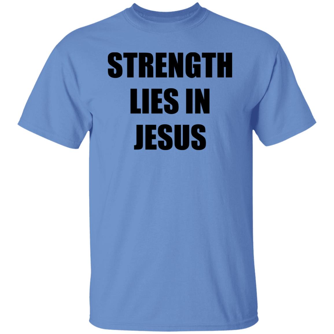 David Alaba Wearing Los Blancos Live Strength Lies In Jesus Shirt