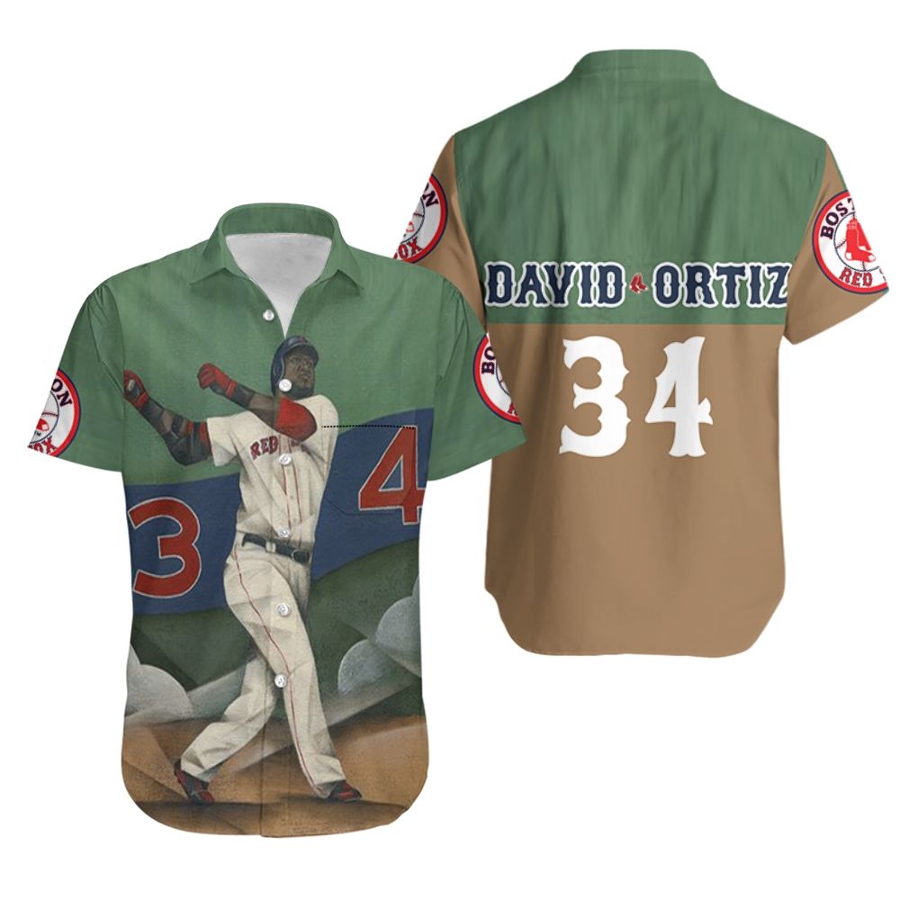 David Ortiz Boston Red Sox 34 Hawaiian Shirt