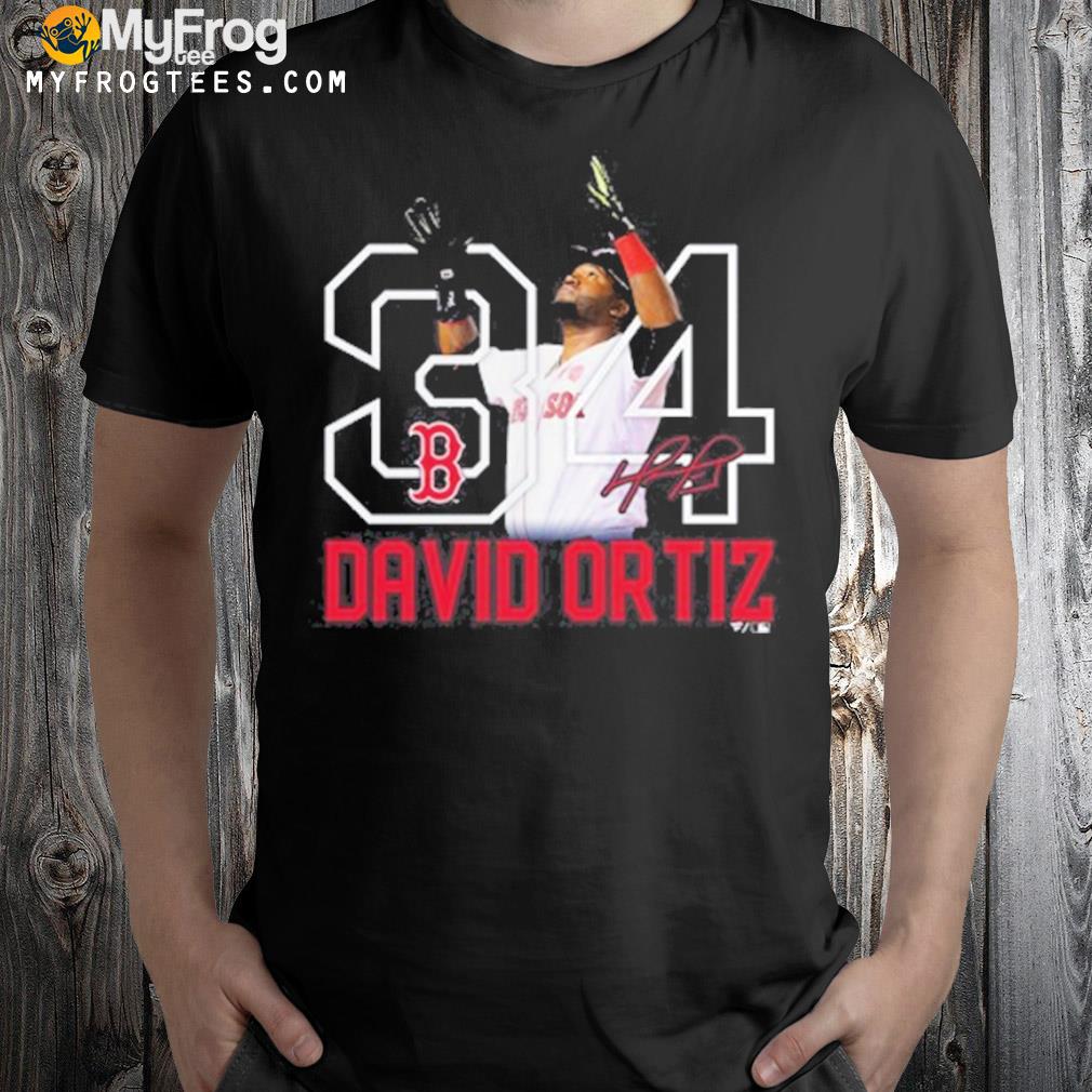 David ortiz Boston red sox hall of fame resume graphic shirt