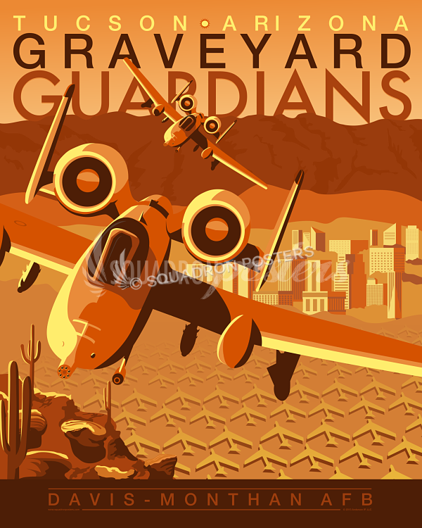 Davis-Monthan A-10 Warthog Poster