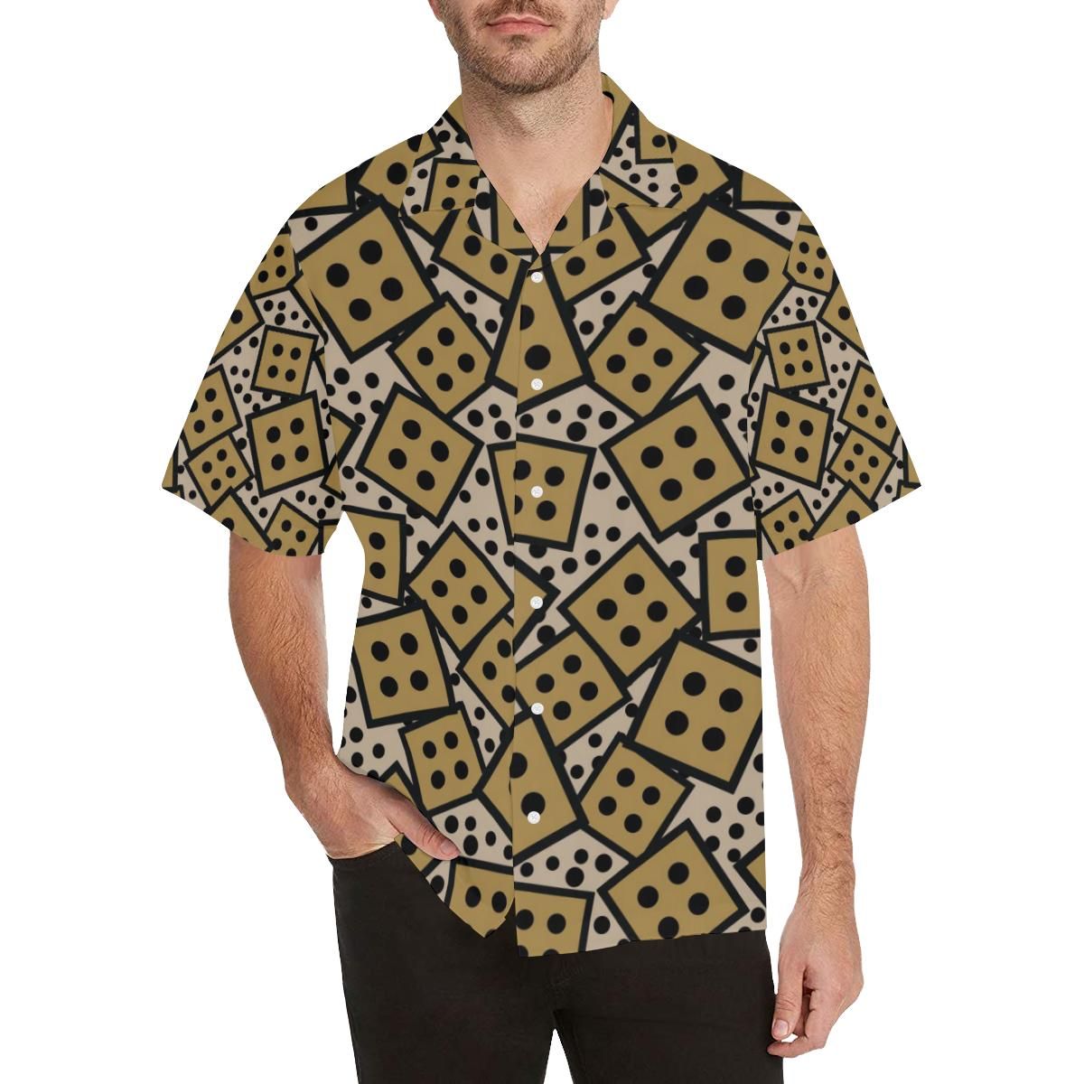 Dice Pattern Print Design 02 Men’s All Over Print Hawaiian Shirt (model T58)