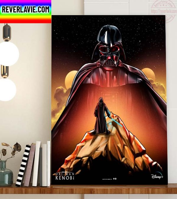 Disney+ Marvel Studio Star Wars Obi Wan Kenobi vs Darth Vader Home Decor Poster Canvas