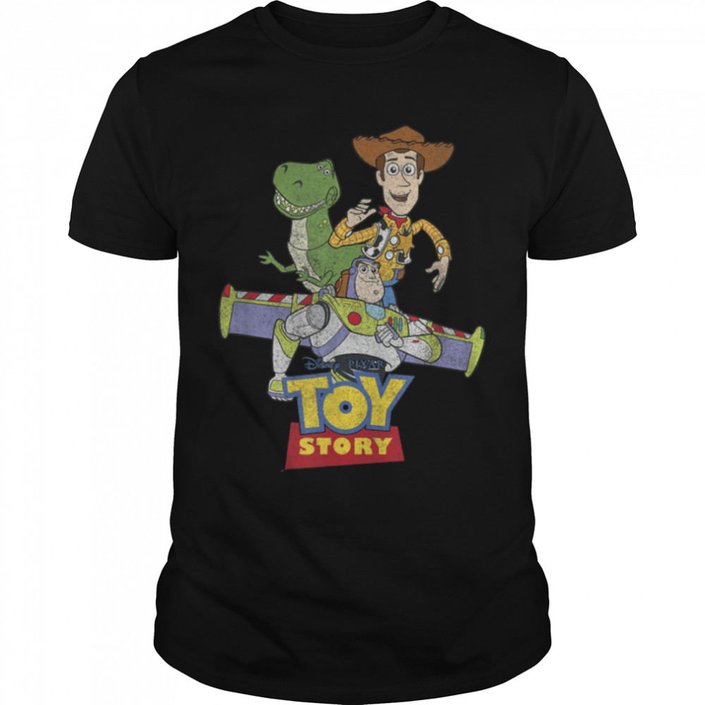 Disney Pixar Toy Story Classic Group Poster T-Shirt B09QNCLSPD