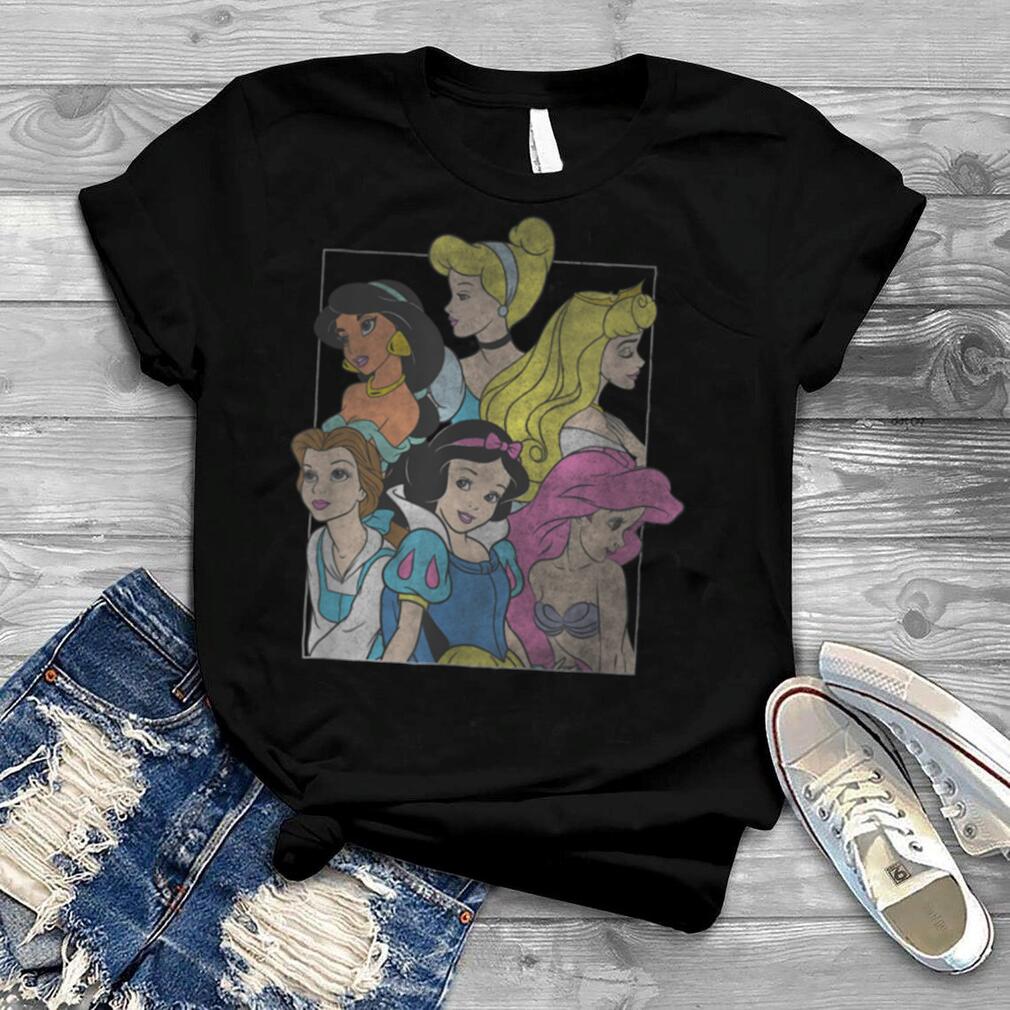 Disney Princesses Distressed Group Poster T Shirt