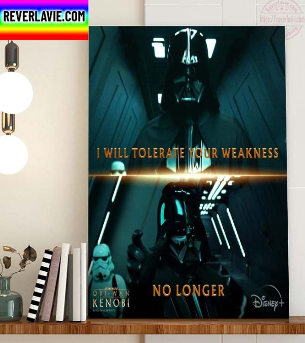 Disney+ Star Wars Obi Wan Kenobi Darth Vader Poster Canvas