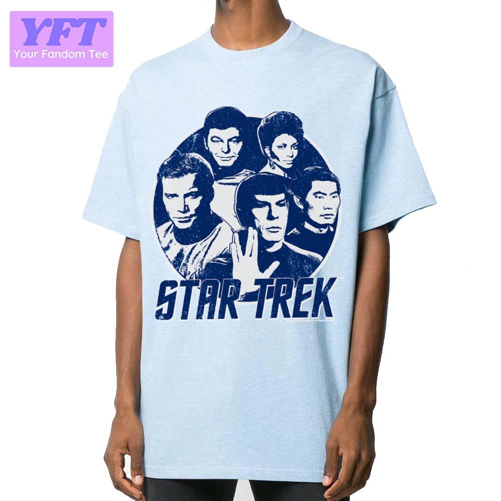 Distressed Portrait Star Trek Design Unisex T-Shirt