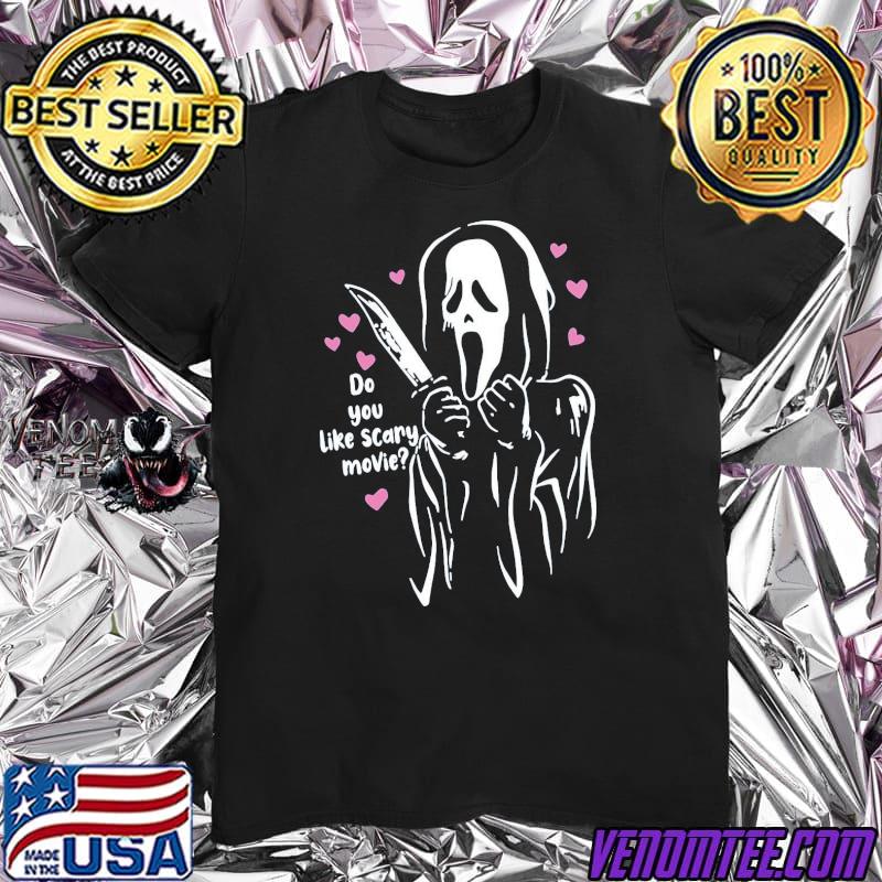Do you like scary movies halloween horror movie shirt