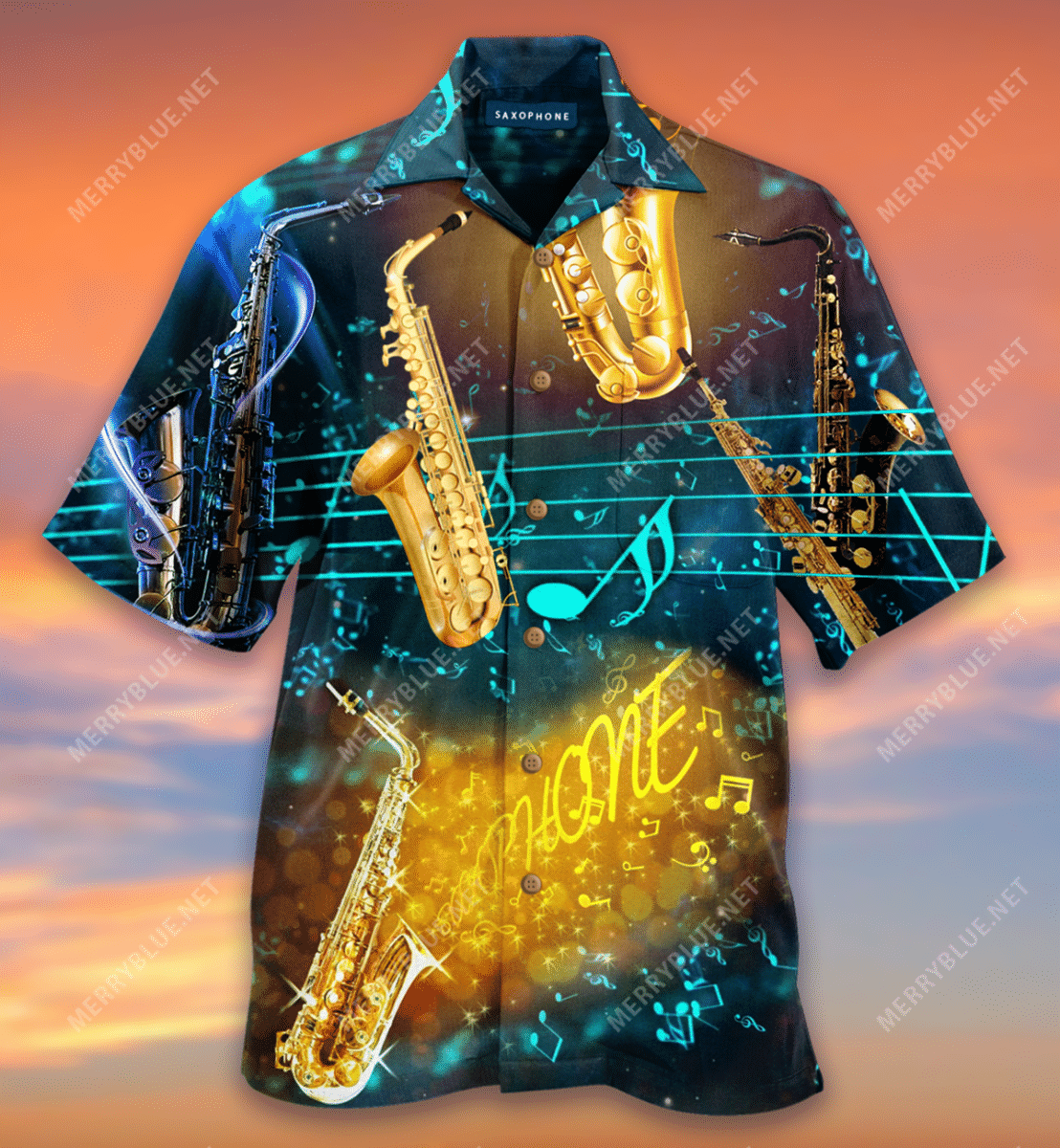 Don’t Play The Saxophone Let It Play You Hawaiian Shirt