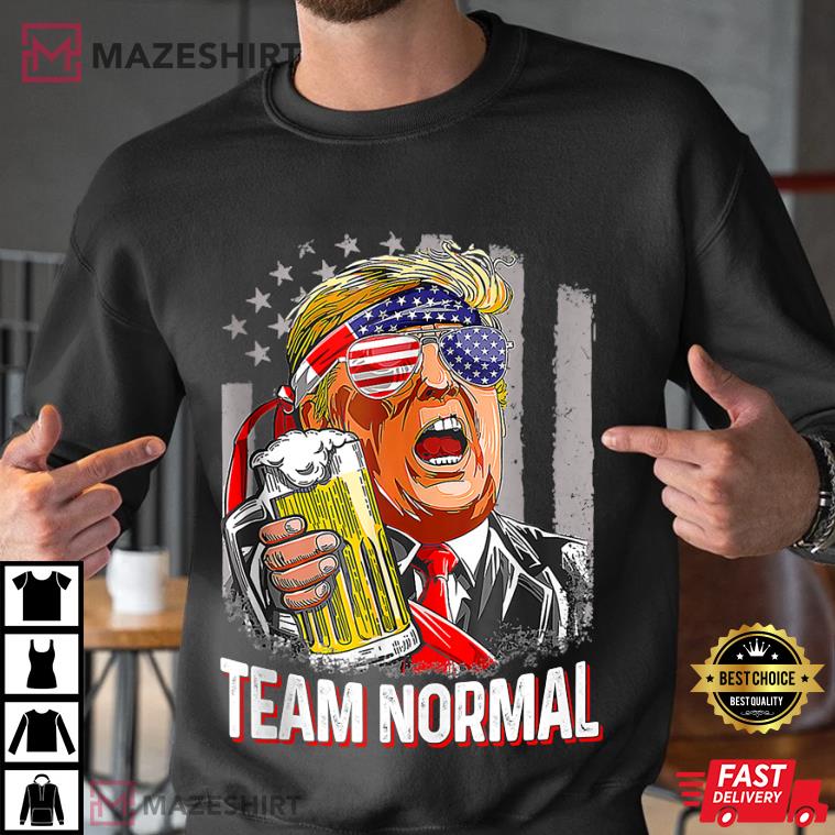 Donald Trump 2024 Team Normal USA America Flag T-Shirt