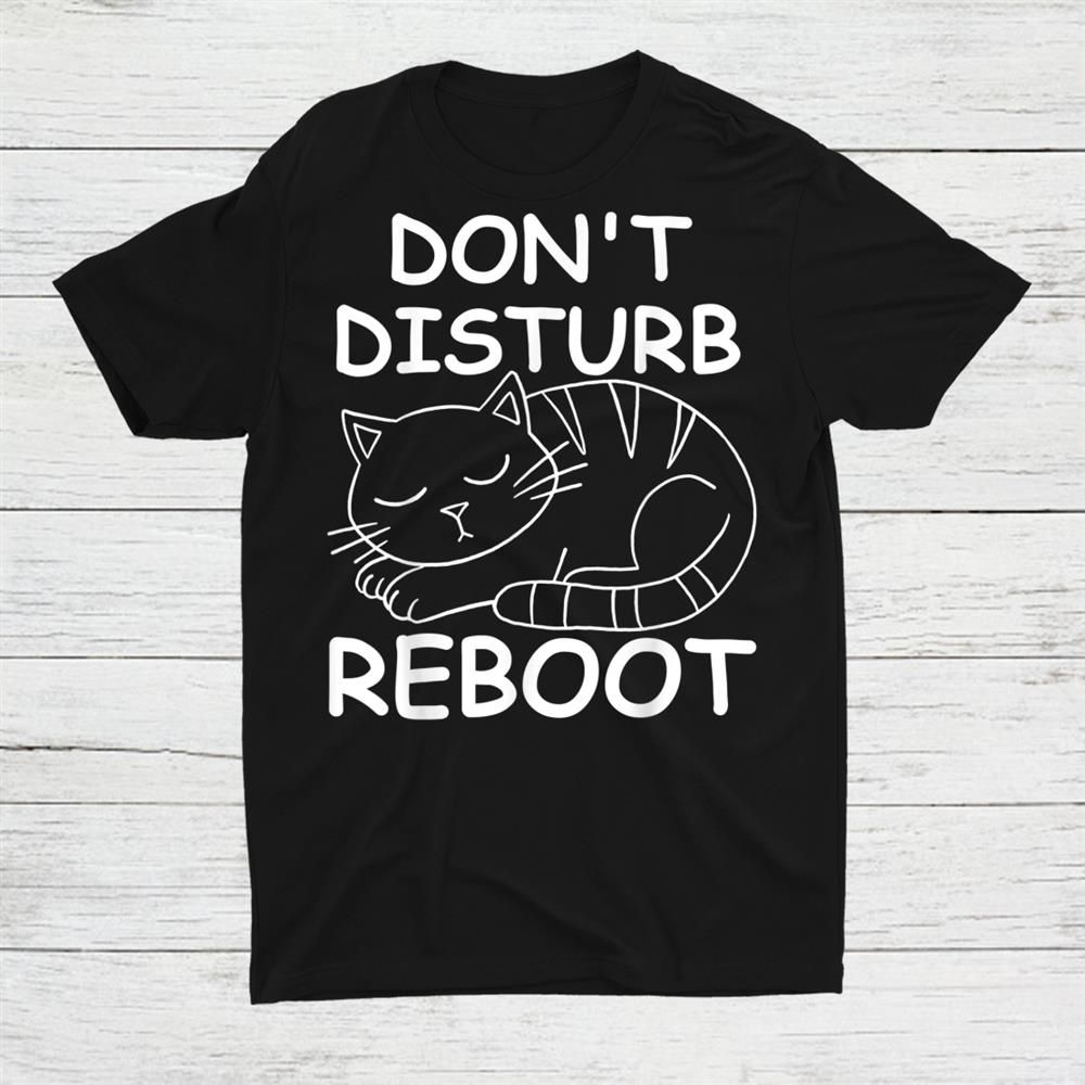 Dont Disturb Reboot Gamer Cat Moody In The Morning Pajamas Shirt