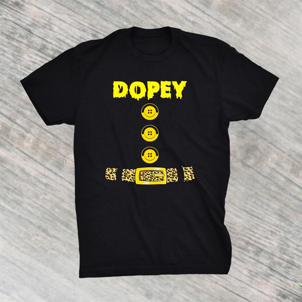 Dopey Dwarf Halloween Costume Color Matching Family Dopey Shirt