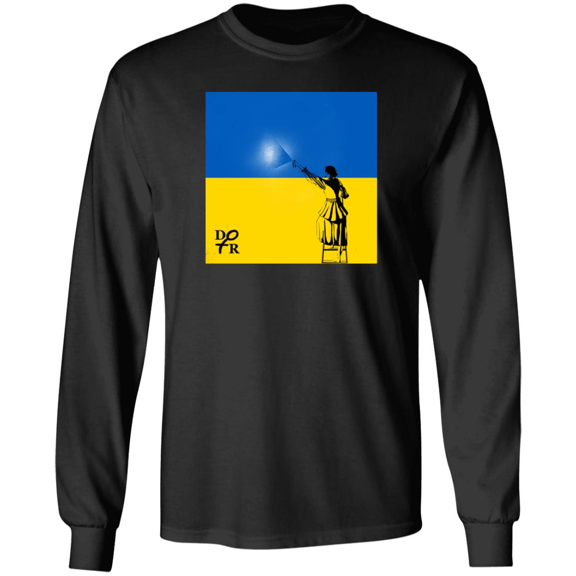 Dotrdotr Store Spray Paint Ukraine Shirt Volodymyr Zelensky
