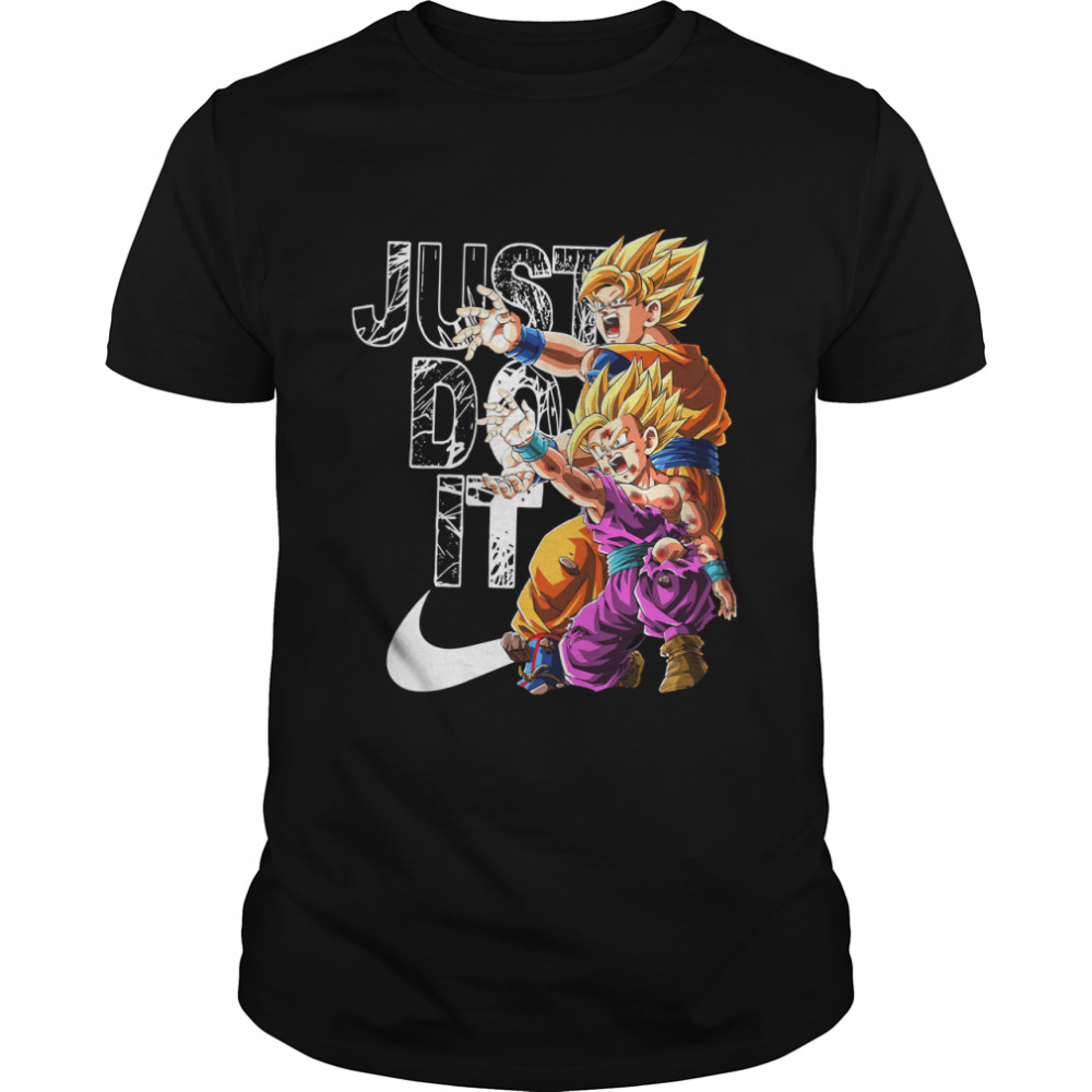Dragonball Z Goku And Gohan Kamehameha Just Do It Classic T-Shirt
