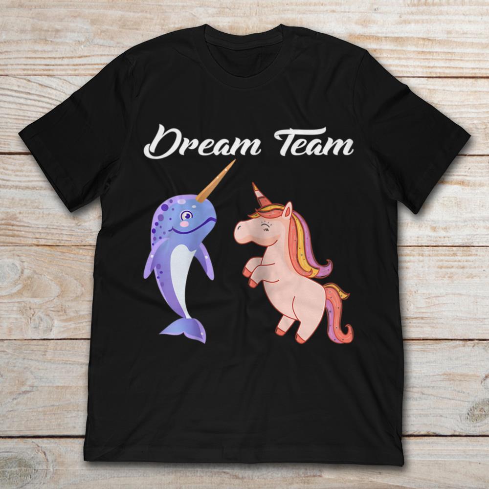 Dream Team Funny Shark And Unicorn