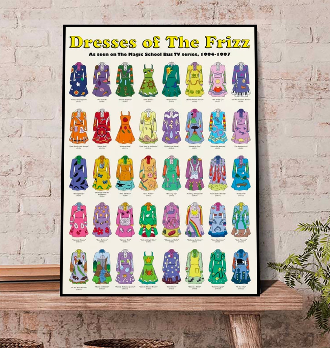 Dresses of The Frizz Poster, Dresses of the frizz Wall art, Poster Gift   inches