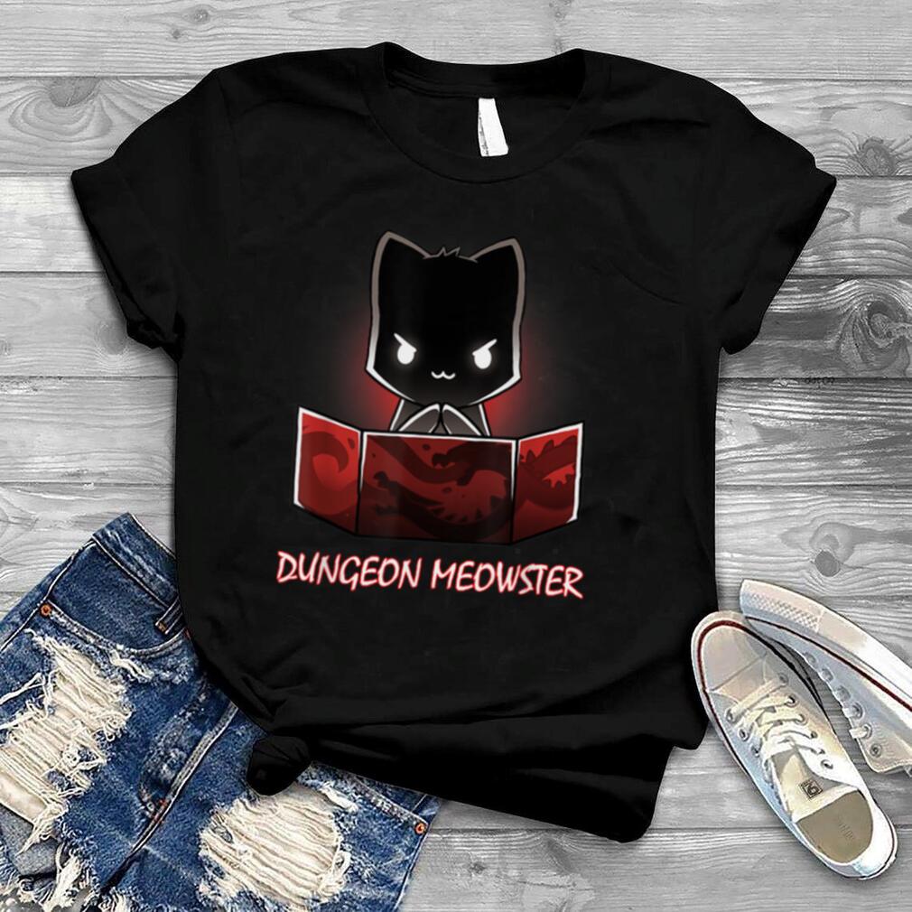 Dungeon Meowster Shirt RPG Tabletop Gamer DM Role Player Cat T Shirt