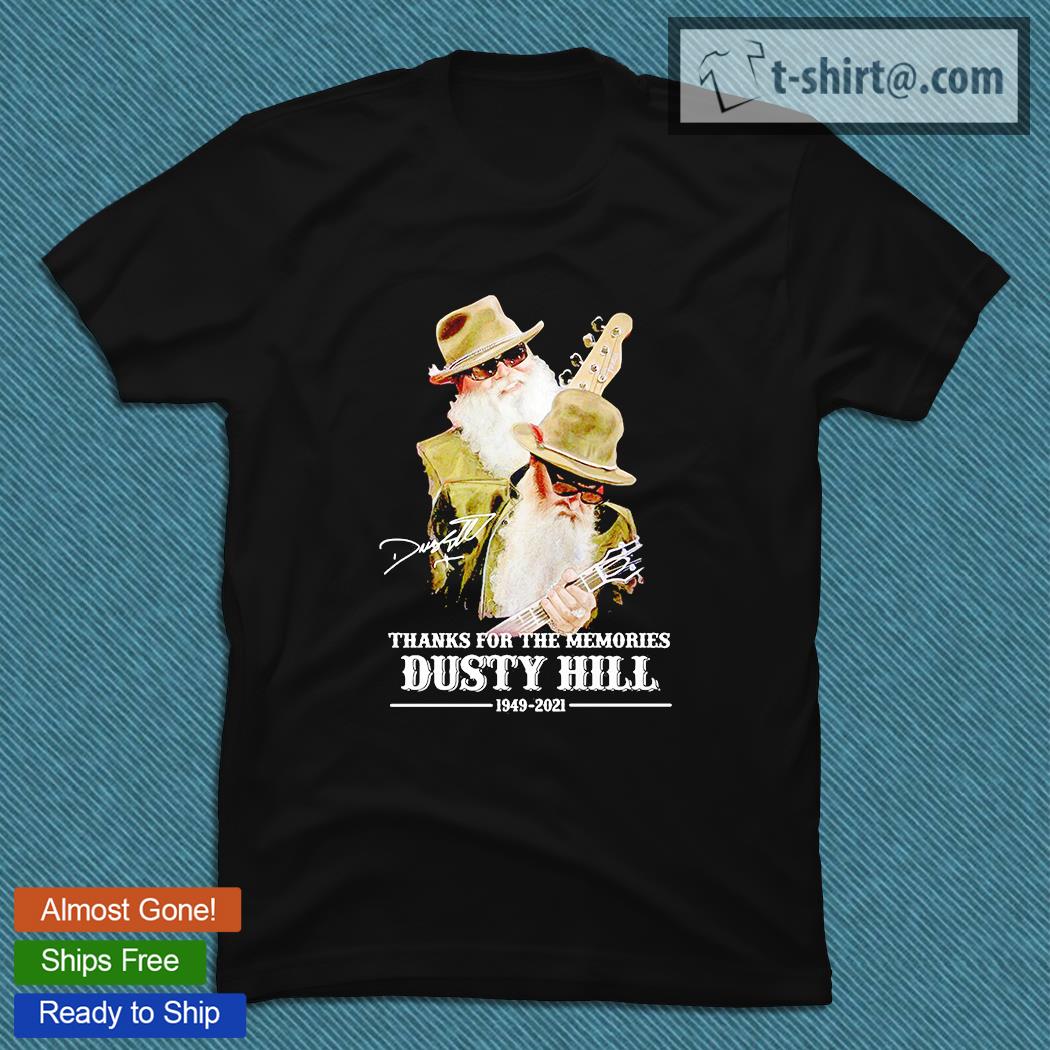 Dusty Hill 1949-2021 Thanks for the memories signature T-shirt