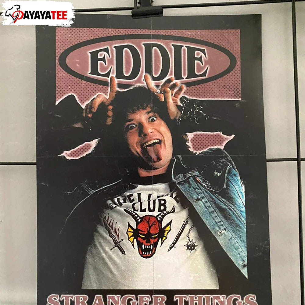 Eddie Munson Poster Stranger Things Hellfire Club Inspired