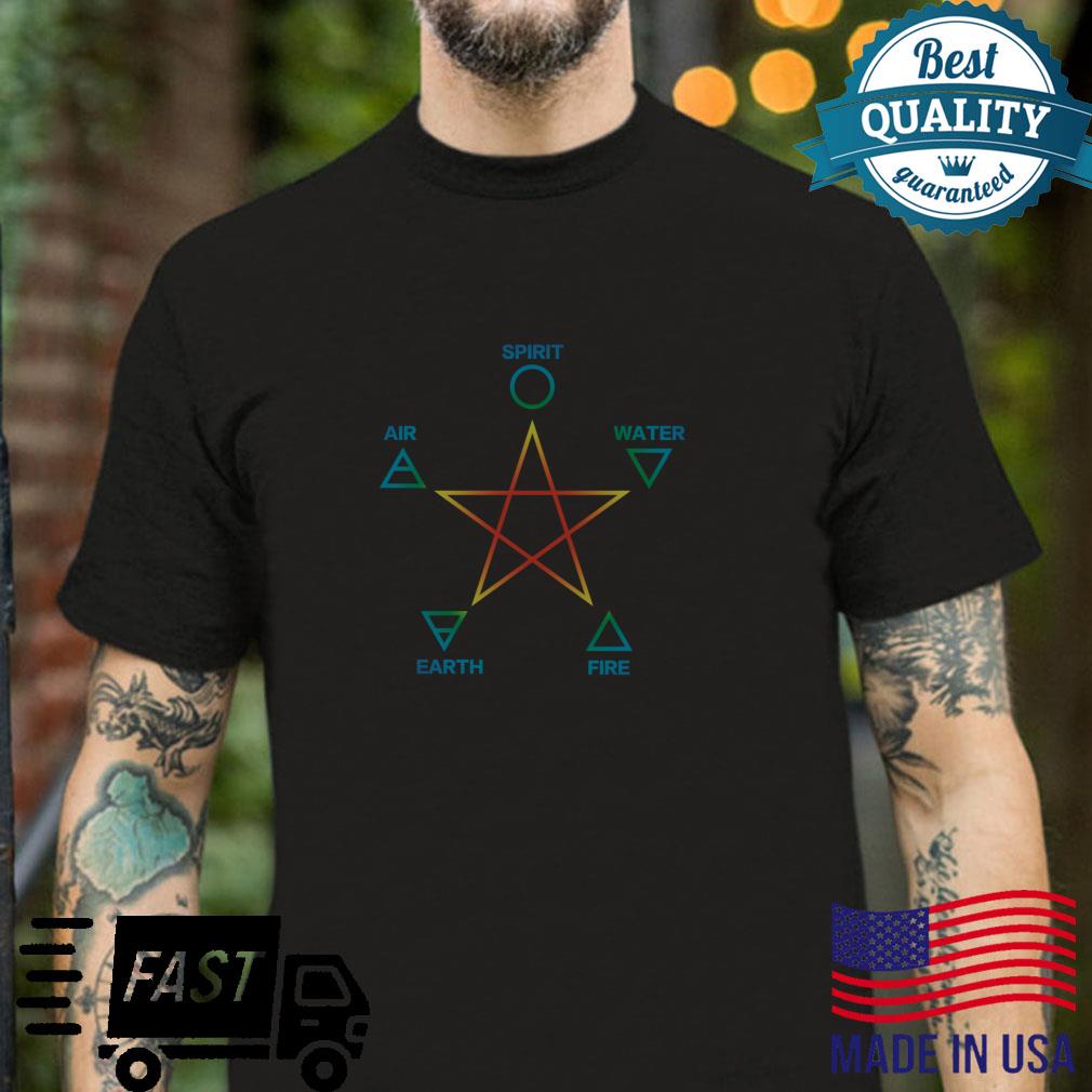 Elemente, Pentagramm, Symbol, Alchemie, Spiritualität, Magie Langarmshirt Shirt