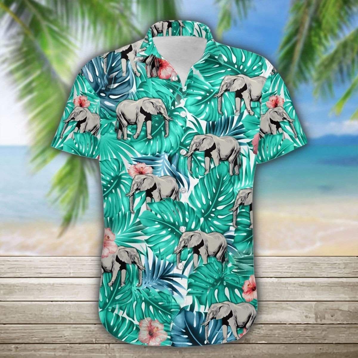 Elephant Tropical Full Printing Hawaiian Shirts #hl