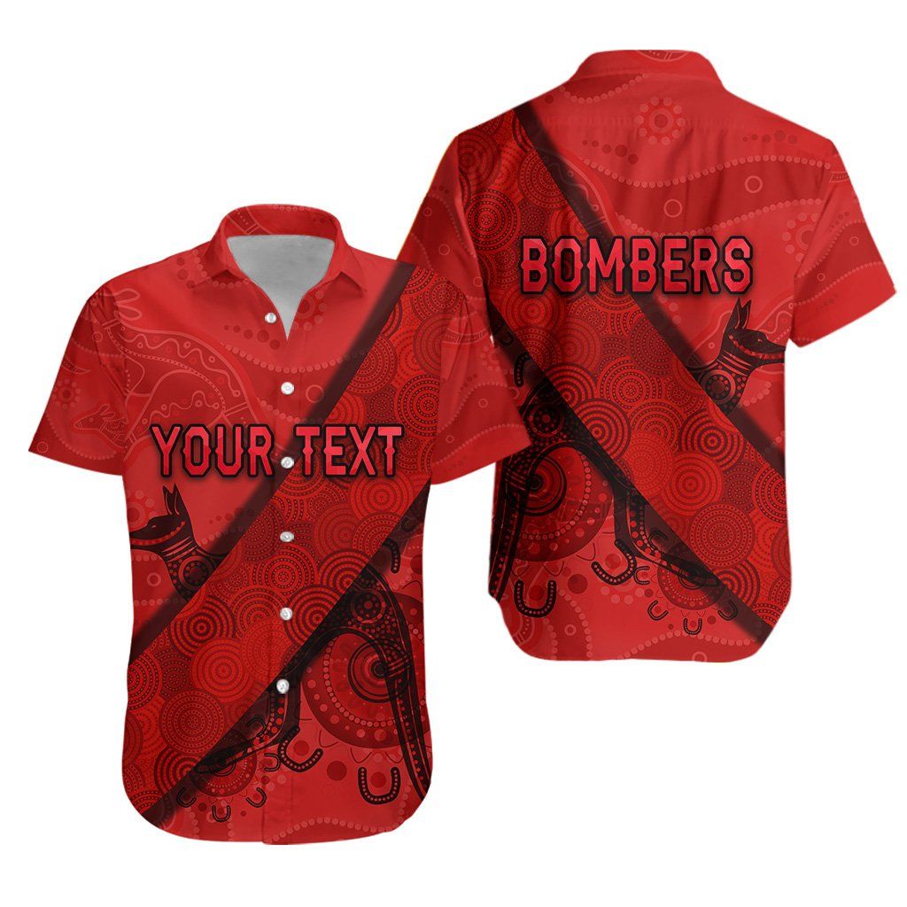 Essendon Hawaiian Shirt Indigenous Bombers – Red K8