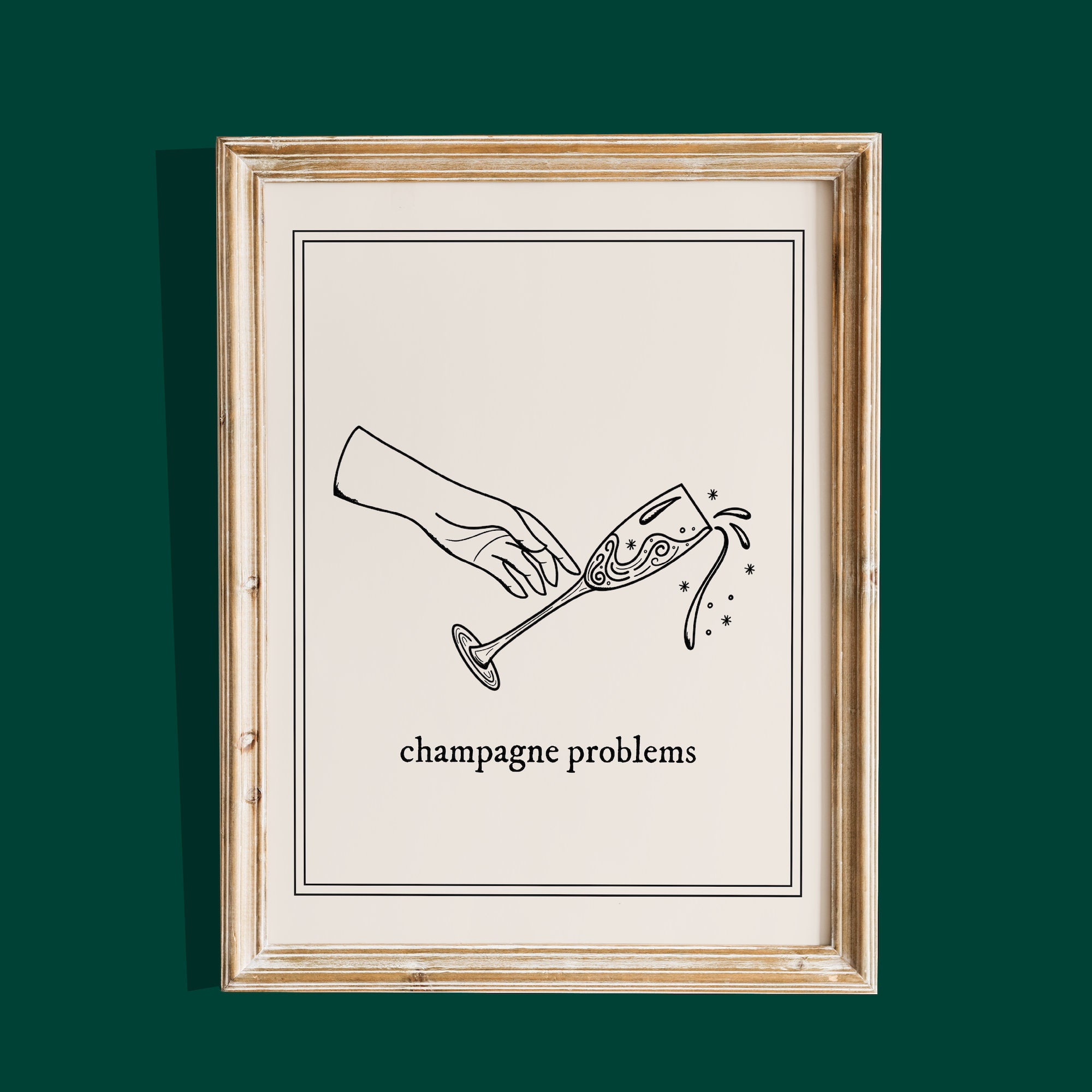 Evermore Champagne Problems Poster