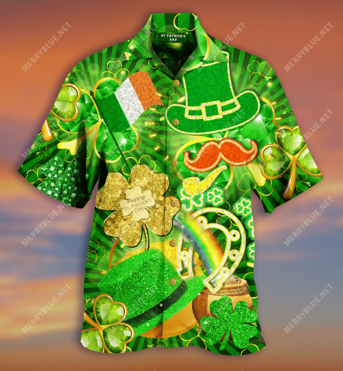 Everyone Is Irish On Saint Patrick’s Day Unisex Hawaiian Shirt
