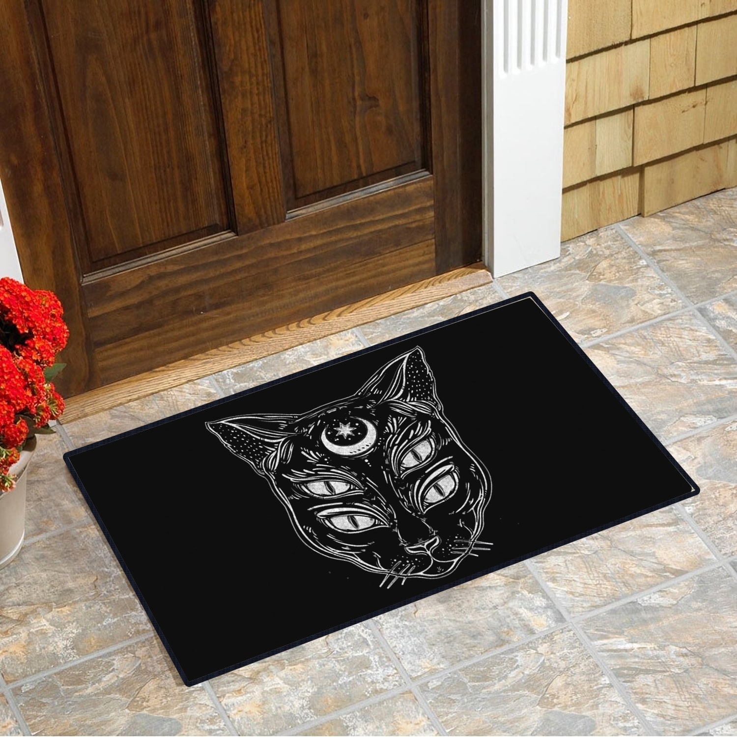 Evil Eye Art Cat Doormat