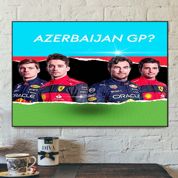 F1 Azerbaijan GP 2022 BAKU Scuderia Ferrari vs Red Bull Racing Home Decor Poster Canvas