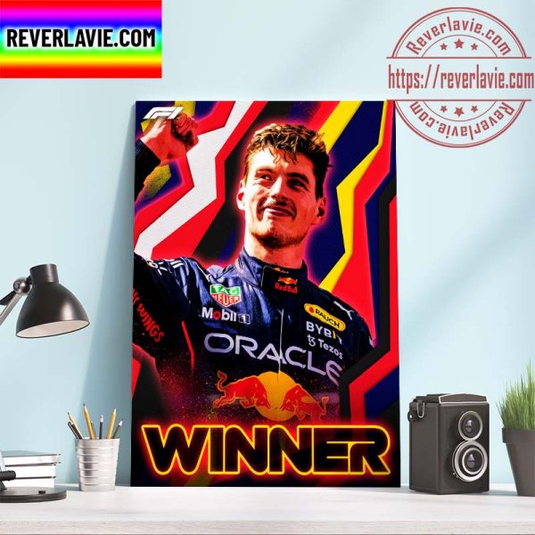 F1 Azerbaijan Gp Verstappen Winner In Baku 2022 Home Decor Poster Canvas