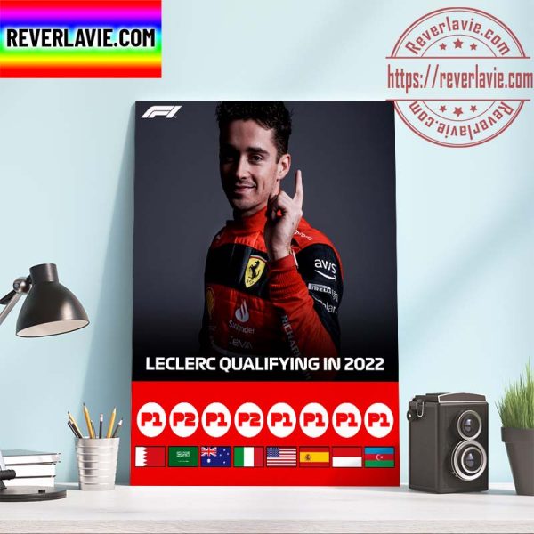 F1 Charles Leclerc Qualifying In 2022 Consistently Brilliant In Qualifying Home Decor Poster Canvas