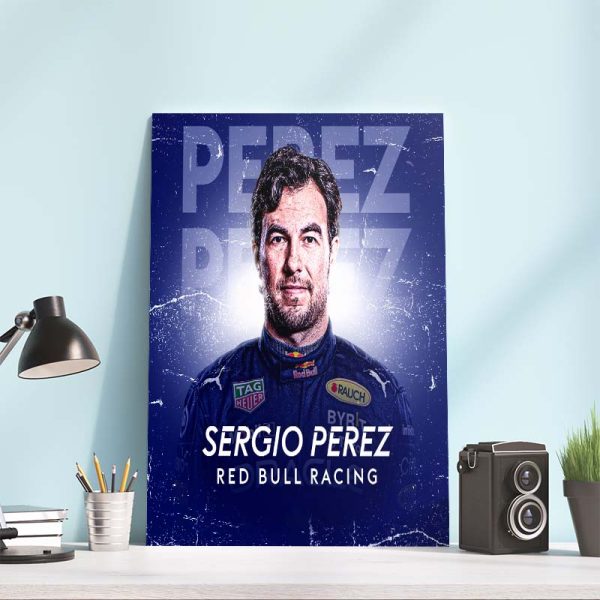 F1 Red Bull Racing Sergio Perez Title Race Ahead of the Azerbaijan GP Home Decor Poster Canvas
