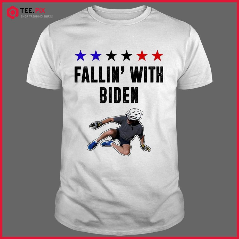 Fallin With Biden Funny Joe Biden Bike Fall T-Shirt