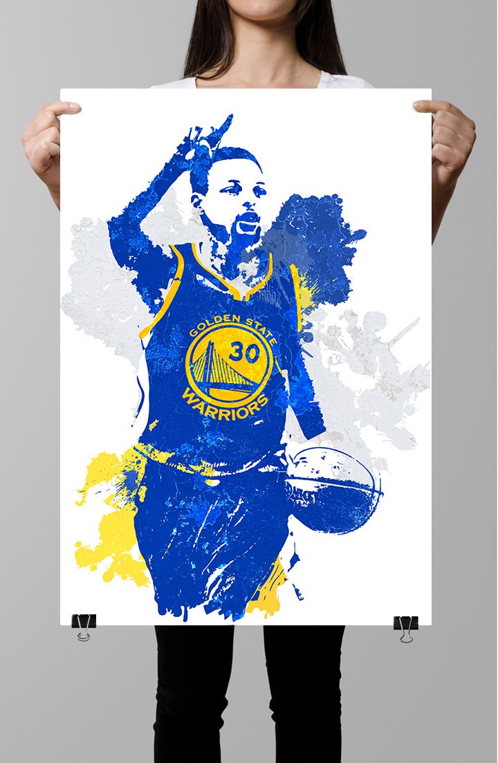 Fan art poster, Stephen Curry Golden State Warriors, Wall art Poster