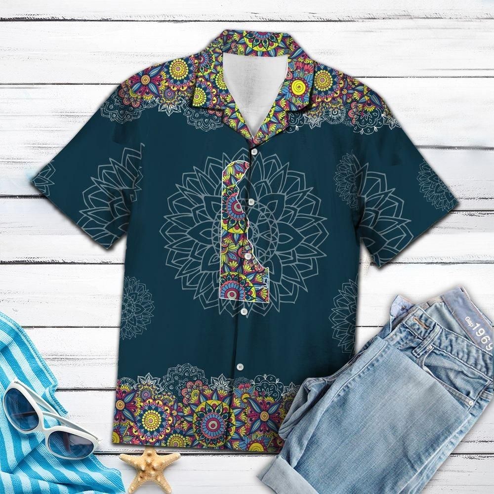 Felobo Hawaii Shirt Delaware Mandala T0307 