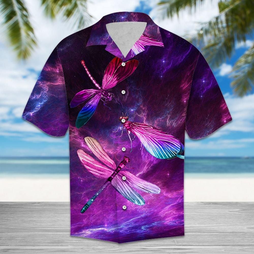 Felobo Hawaii Shirt Dragonfly Purple Light T0107 