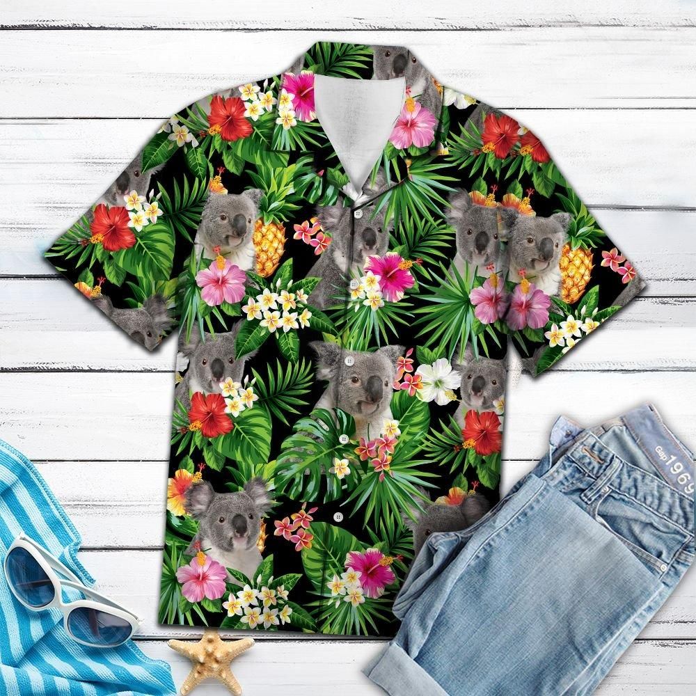 Felobo Hawaii Shirt Koala Pineapple Tropical T0607 