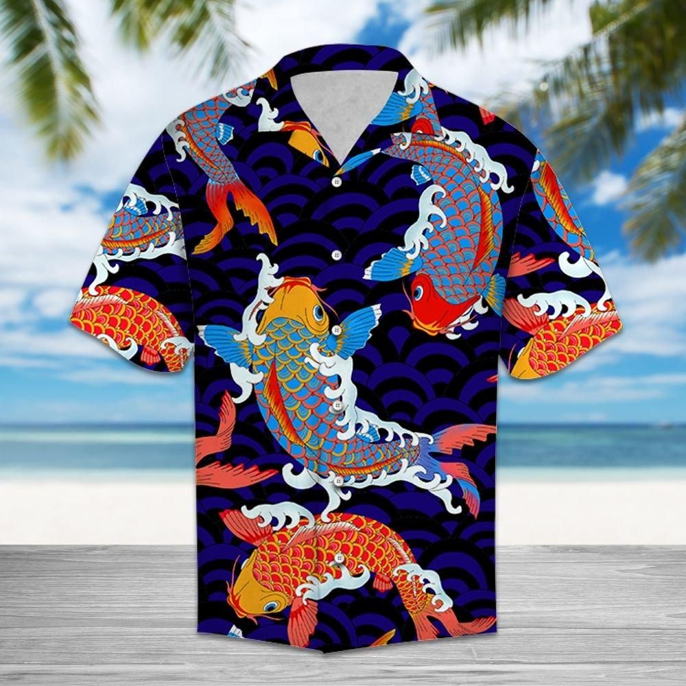 Felobo Hawaii Shirt Koi Fish T0107 