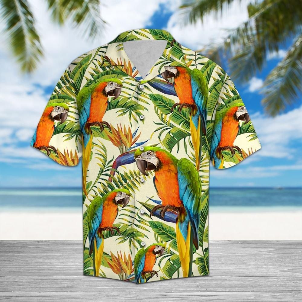 Felobo Hawaii Shirt Parrot Banana Palm D0907 
