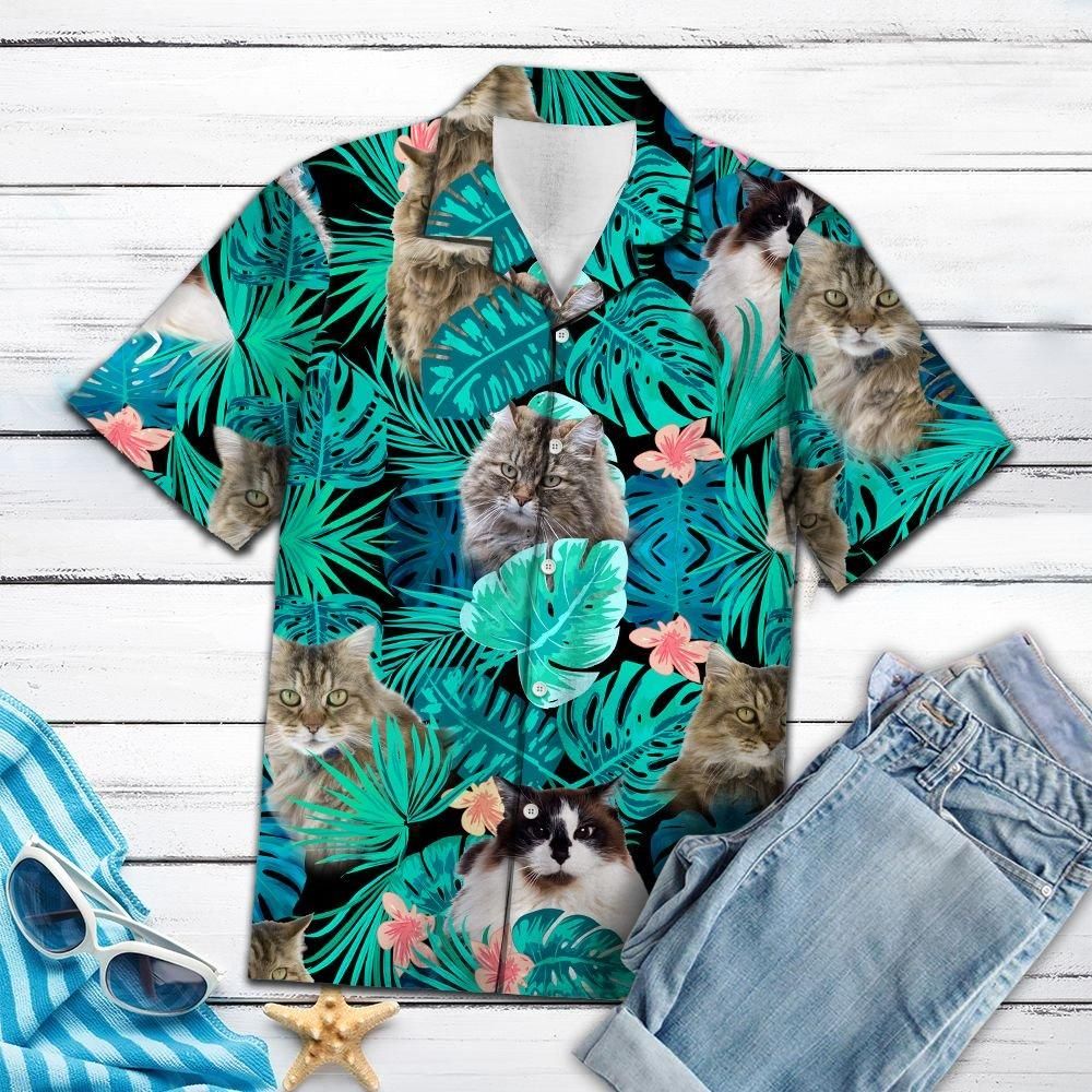 Felobo Hawaii Shirt Ragamuffin Green Tropical  G5707 