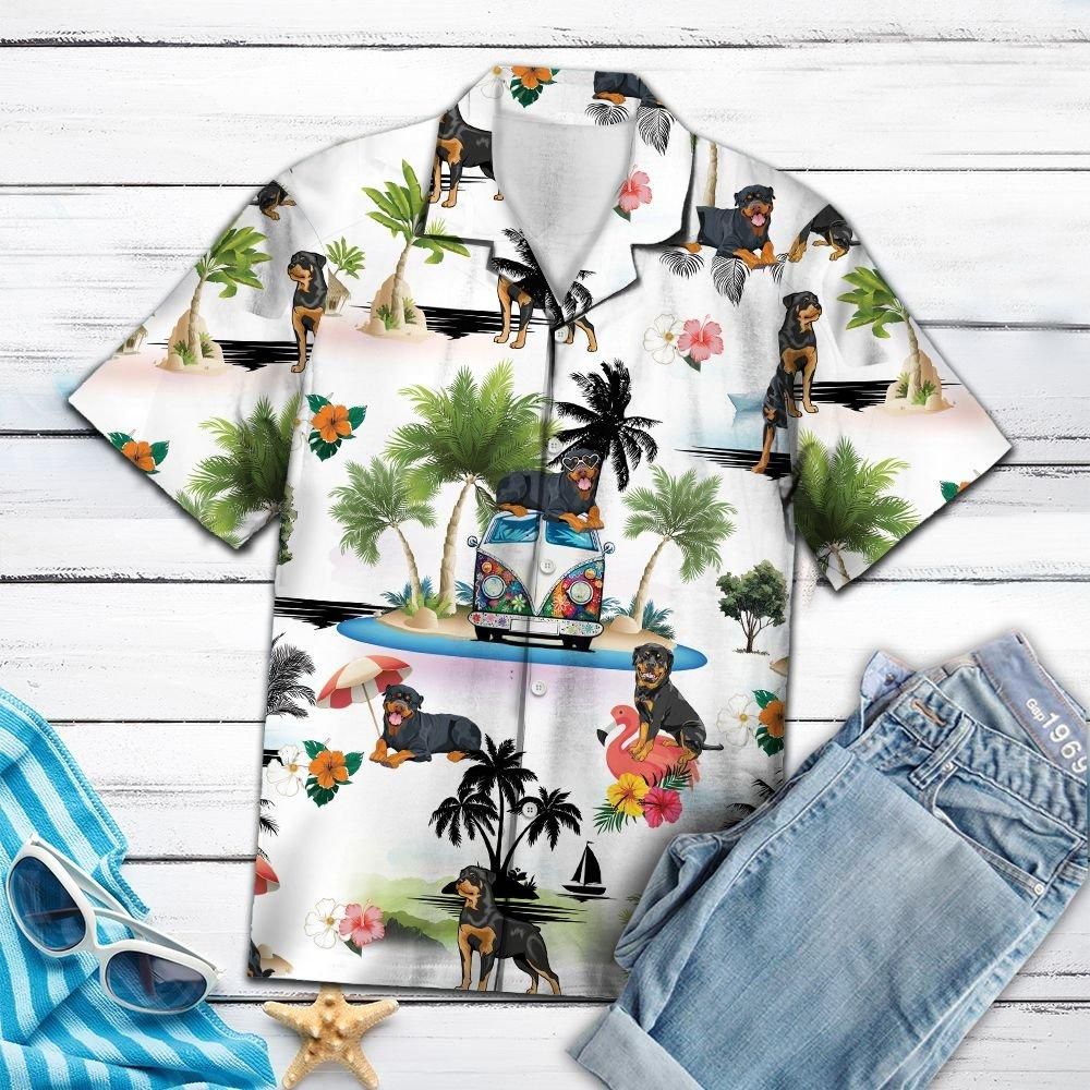 Felobo Hawaii Shirt Rottweiler Vacation G5708 