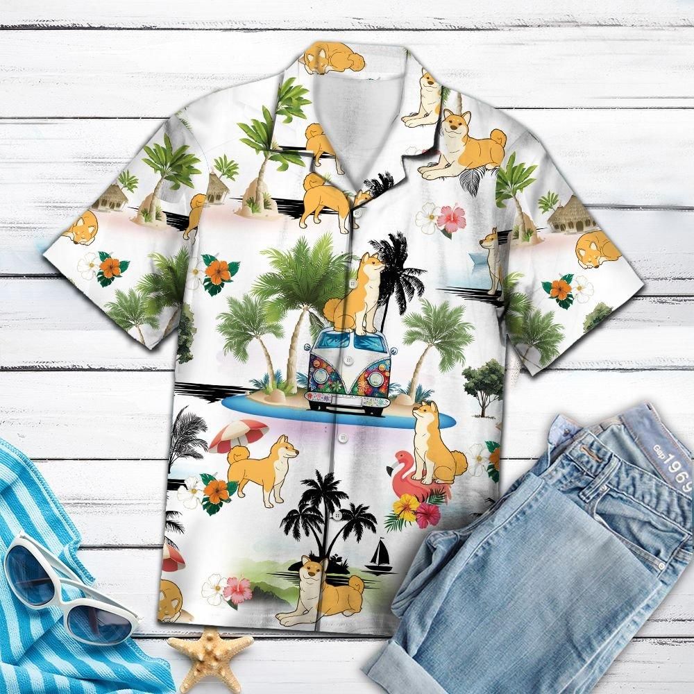 Felobo Hawaii Shirt Shiba Inu Vacation G5708 