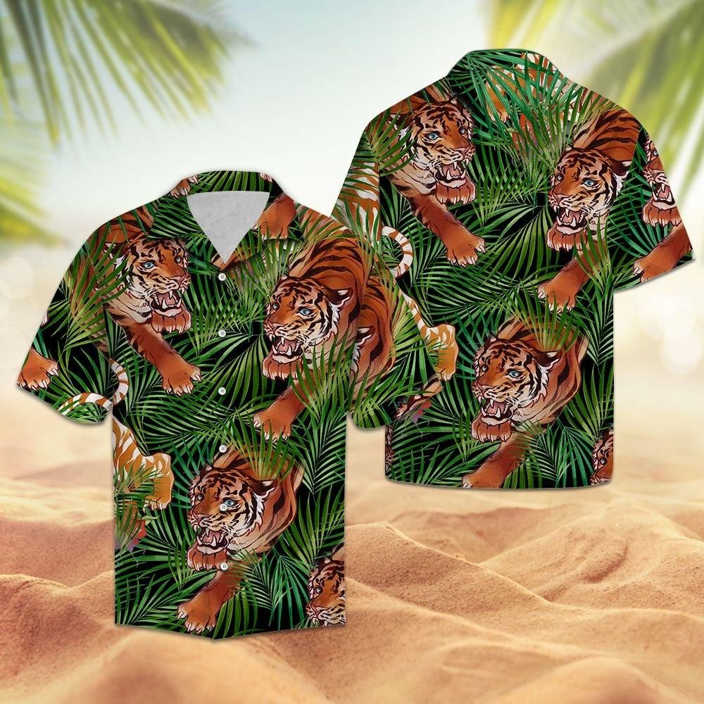 Felobo Hawaii Shirt Tiger Summer G5702 