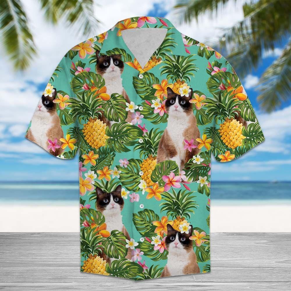 Felobo Hawaii Shirt Tropical Pineapple Snowshoe H87075 